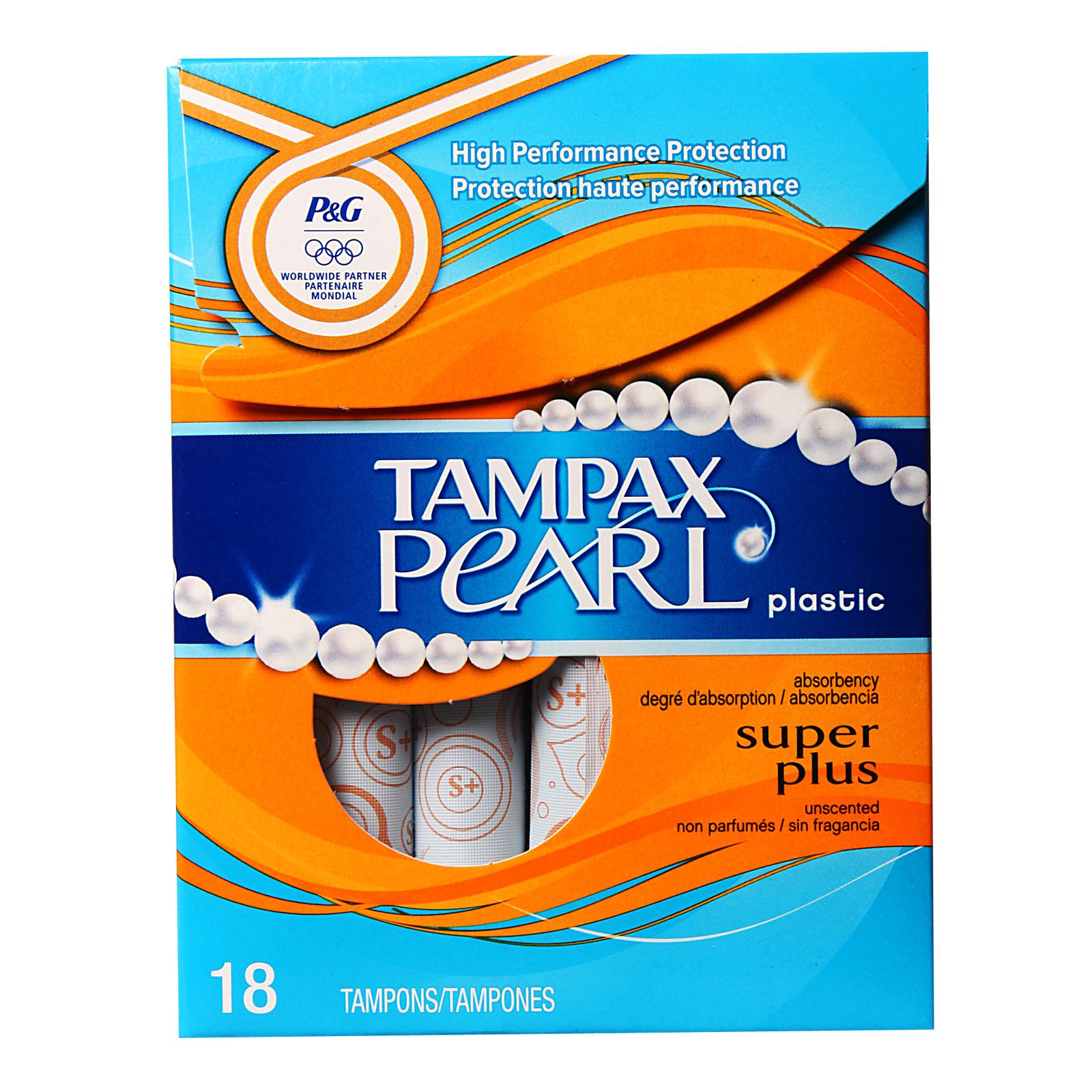 Tampax Pearl Plastic Unscented Super Plus Tampons Lazada Singapore