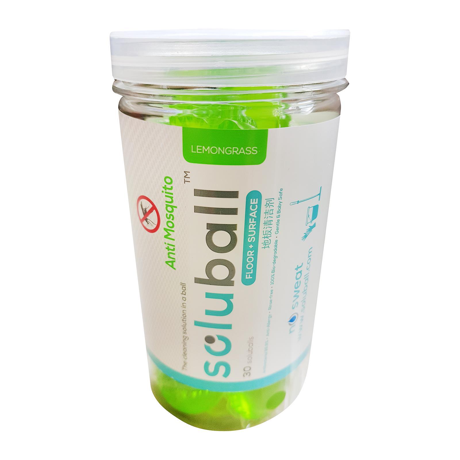 Soluball Floor Surface Cleaner Pod Anti Mosquito With Lemongrass