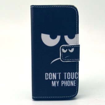 Moonmini PU Leather Flip Case Cover for Apple iPhone 5C - Angry Face (EXPORT)