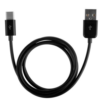 USB to USB-C USB 3.1 Type C Male Data Transfer Charge Cable for Macbook Nokia N1 (Black) (EXPORT)