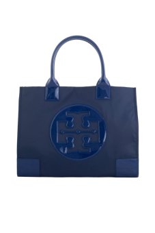 Tory Burch Nylon Ella Tote Big (French Navy)