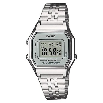 Casio Ladies New Vintage Digital Stainless Steel Watch LA680WA-7DF Casio Ladies New Vintage Digital Stainless Steel Watch LA680WA-7DF