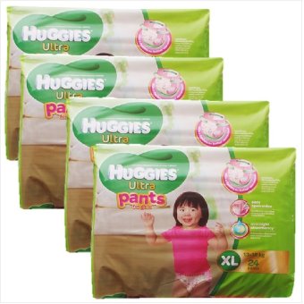 Huggies Ultra Pants GIRL x 4 Packs (1c/s) XL24