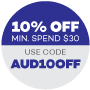 10% off min. spend $30
