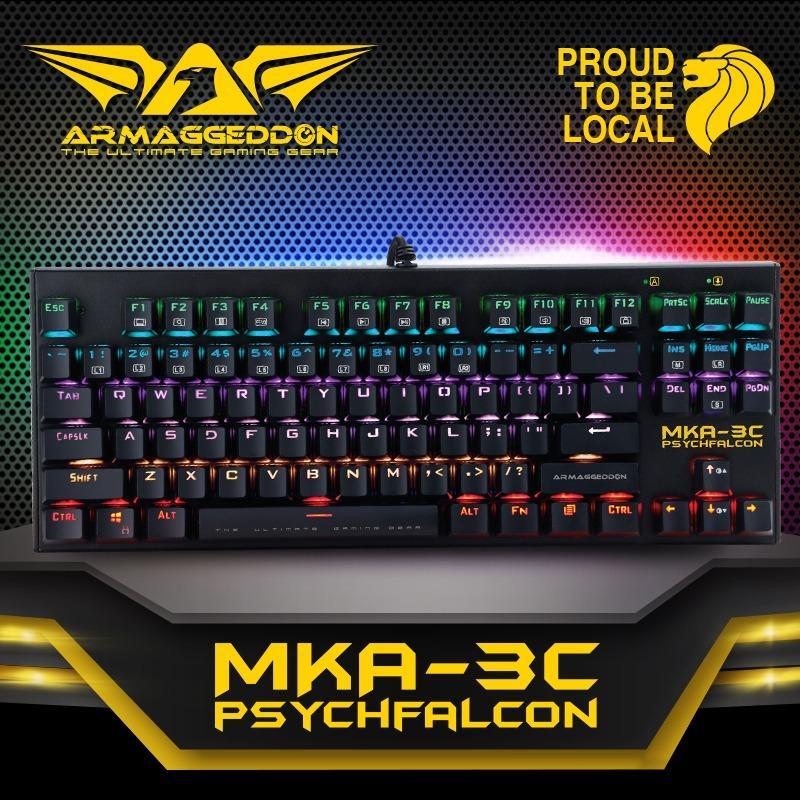 Armaggeddon MKA-3C psychfalcon Mechanical keyboard with kevlar keycaps(Blue Switched) Singapore