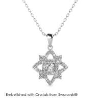 Her Jewellery Enchanted Cross Pendant - Luxury Crystal Embellishments plated with 18K Gold