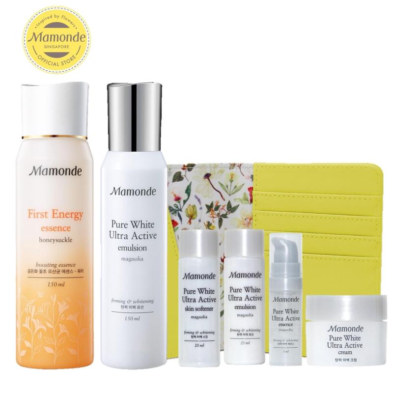 Buy Mamonde First Energy Essence & Pure White Ultra Active Emulsion Set - Exclusive Singapore
