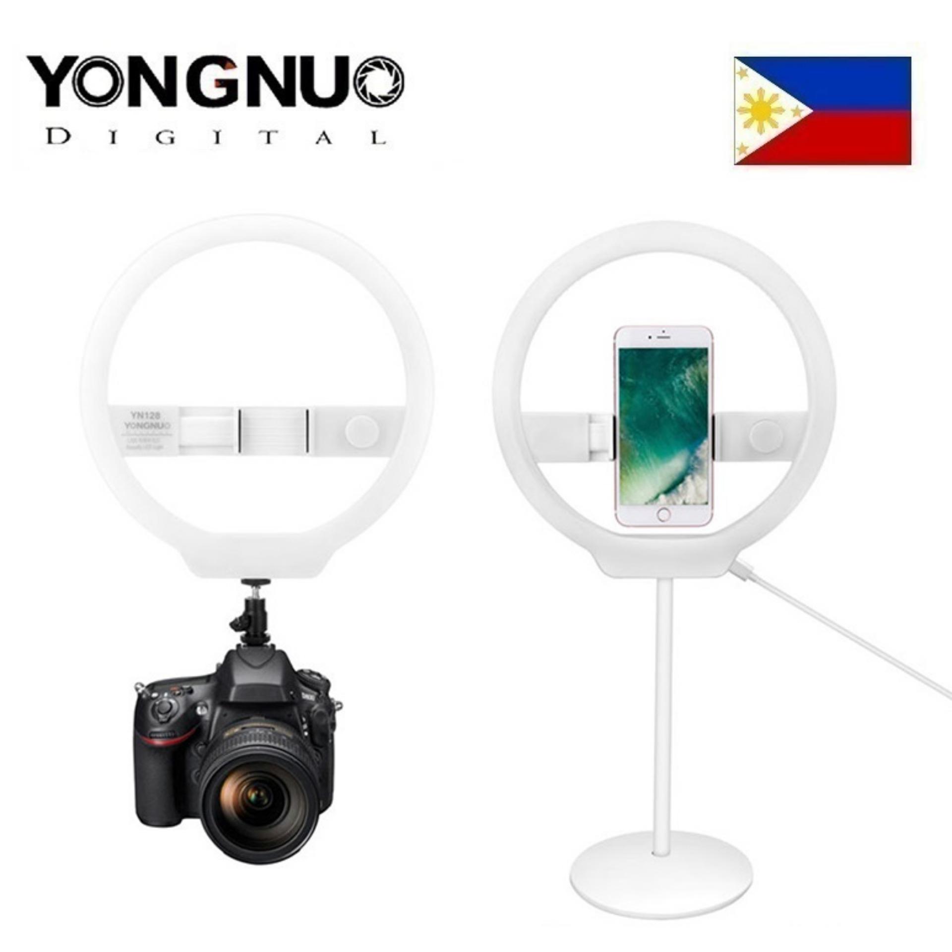Yongnuo YN128 Ring Light 12 Inch Bi Color 3200k - 5500k Dimmable for Smartphone and DSLR
