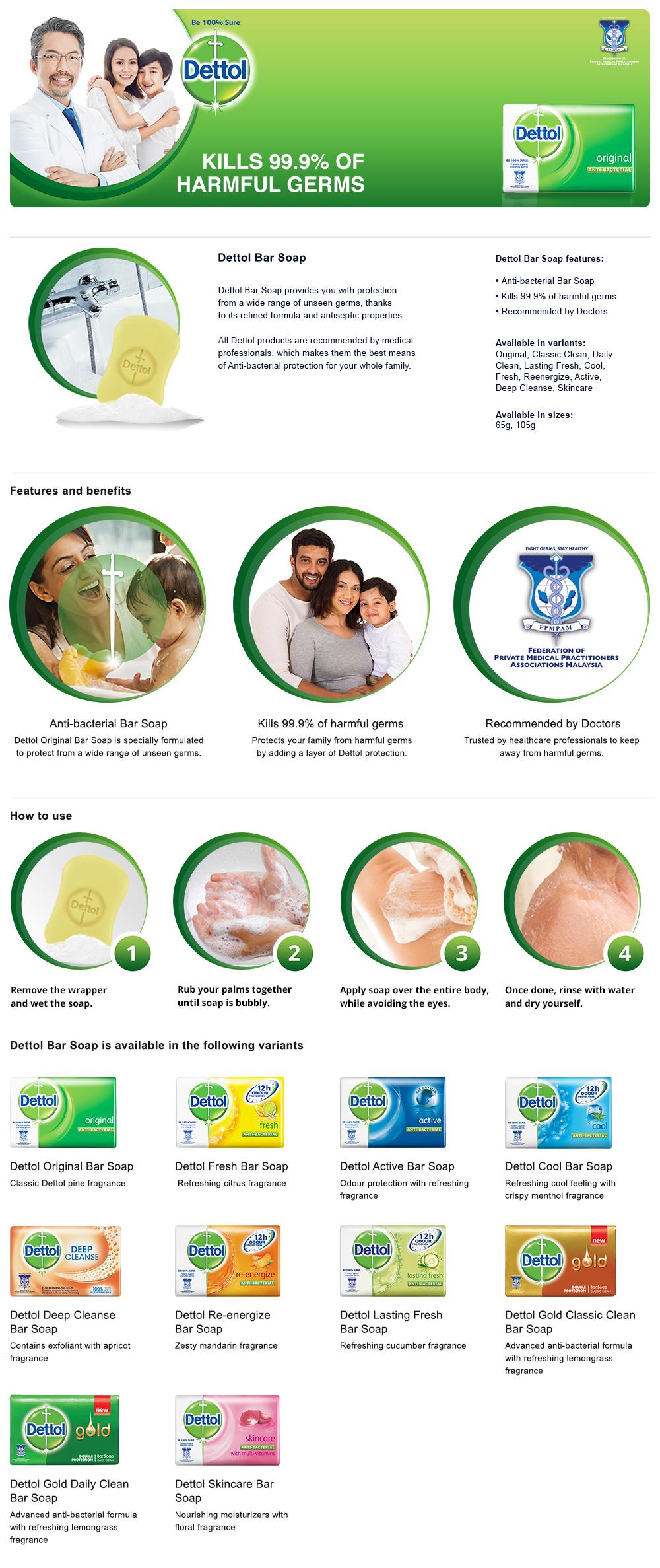 what is dettol soap used for