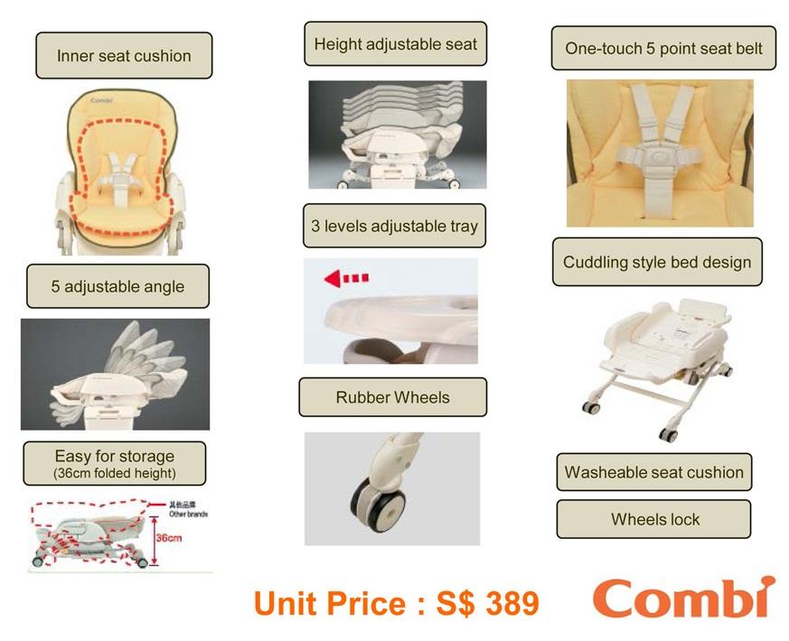 combi dreamy high chair