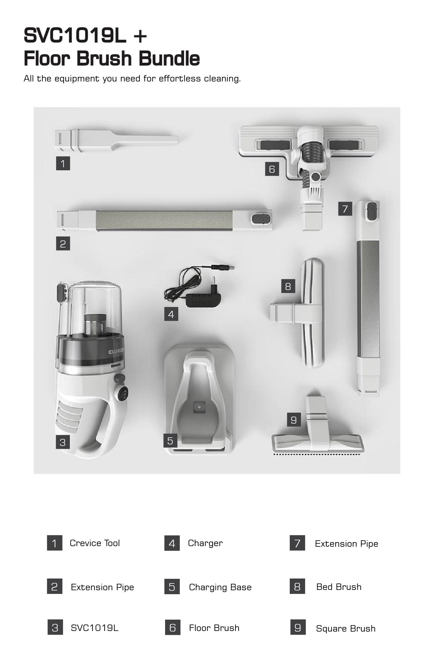 Buy Eluxgo World Quietest Lightest Anti Dust Mite Cordless Handheld