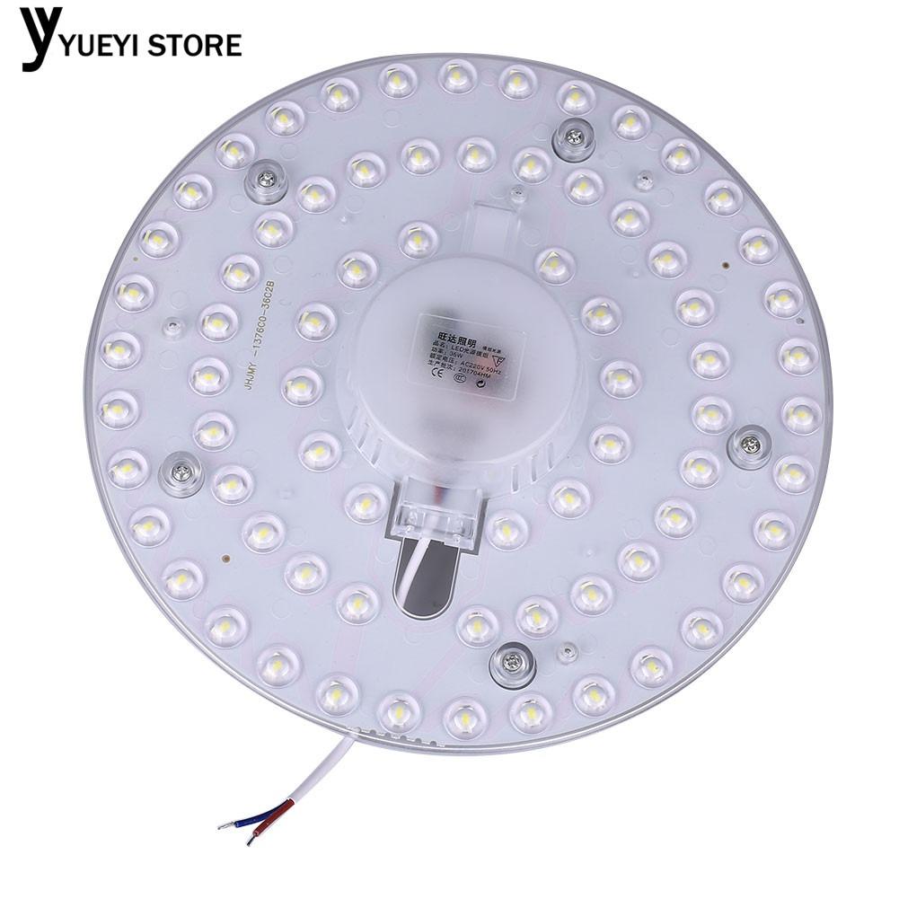 36W 72LED Round Replace Lens Light Beads Ceiling Lamp Panel Light 6000K - intl Singapore