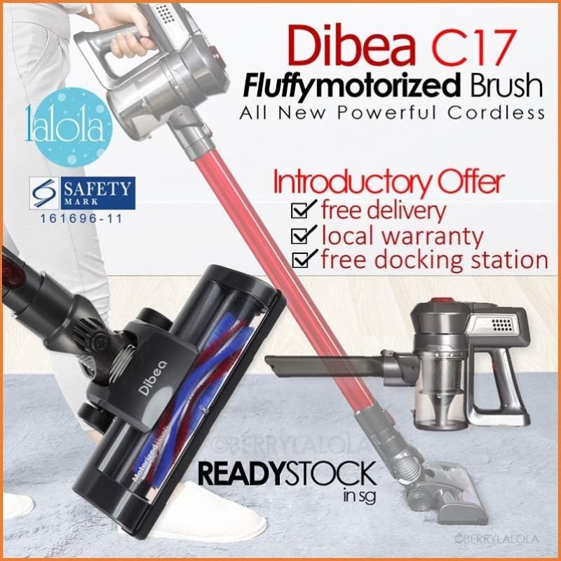 [Official Dibea Singapore) C17 Cordless Vacuum 2 In 1 8 SAFETY MARK LOCAT SET Singapore