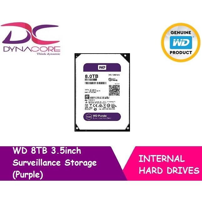 Western Digital WD 8TB 3.5inch Surveillance Storage (Purple)
