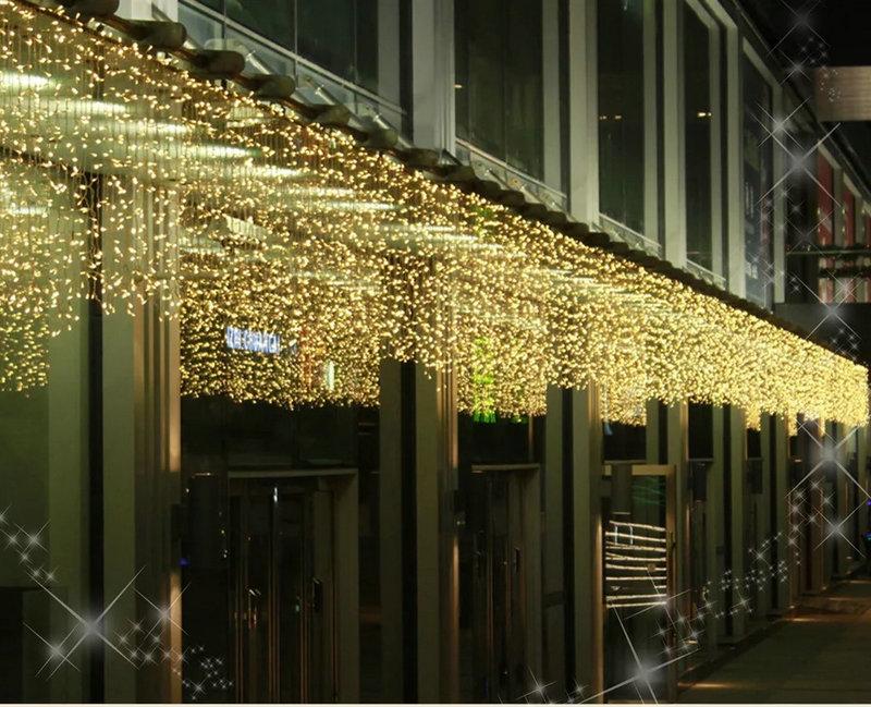3M x 1M 150 LEDs Curtain String Fairy Light warm white