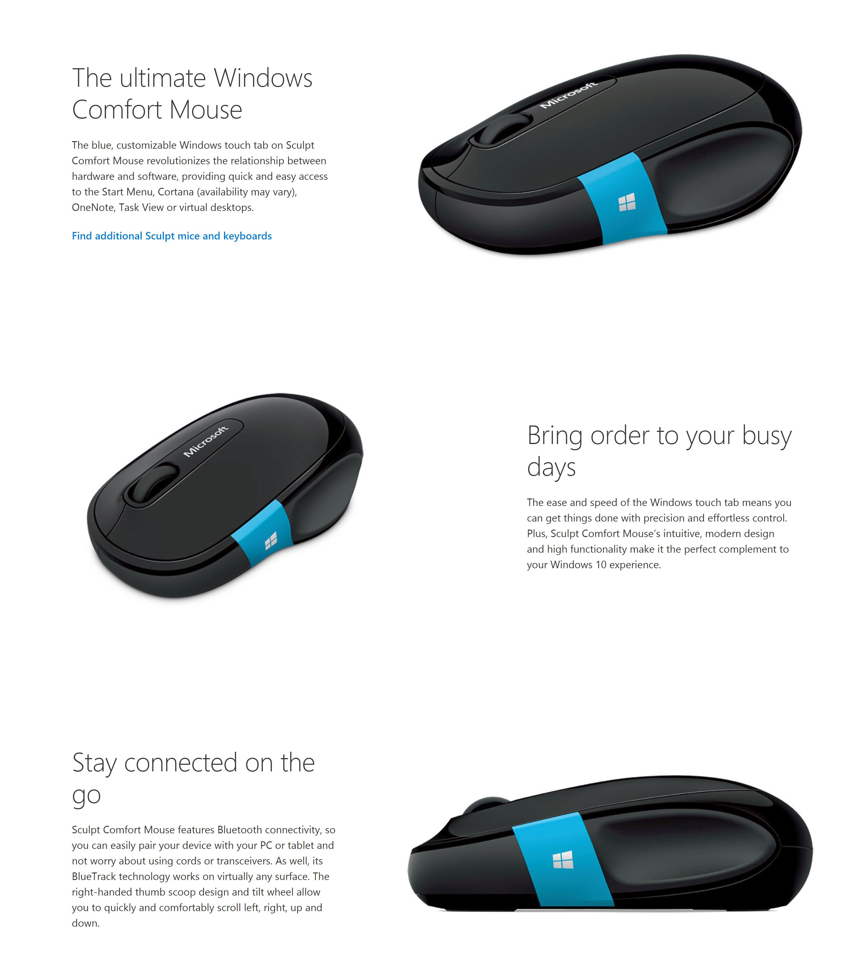 Microsoft Wireless Sculpt Comfort Mouse Singapore