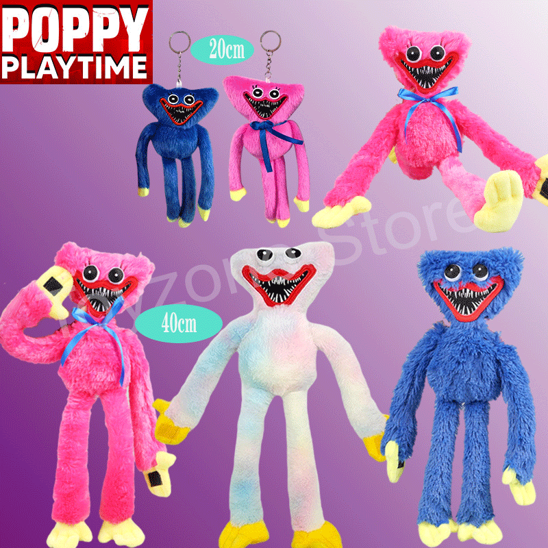 【ready stock】Poppy Playtime เวลาเล่นเกม 12.5/20/40 cm Huggy Wuggy Plush ของเล่นตัวละครตุ๊กตาตุ๊กตาร้อนน่ากลัวของเล่น Peluche ของเล่นของขวัญของเล่นสำหรับเด็กคริสต