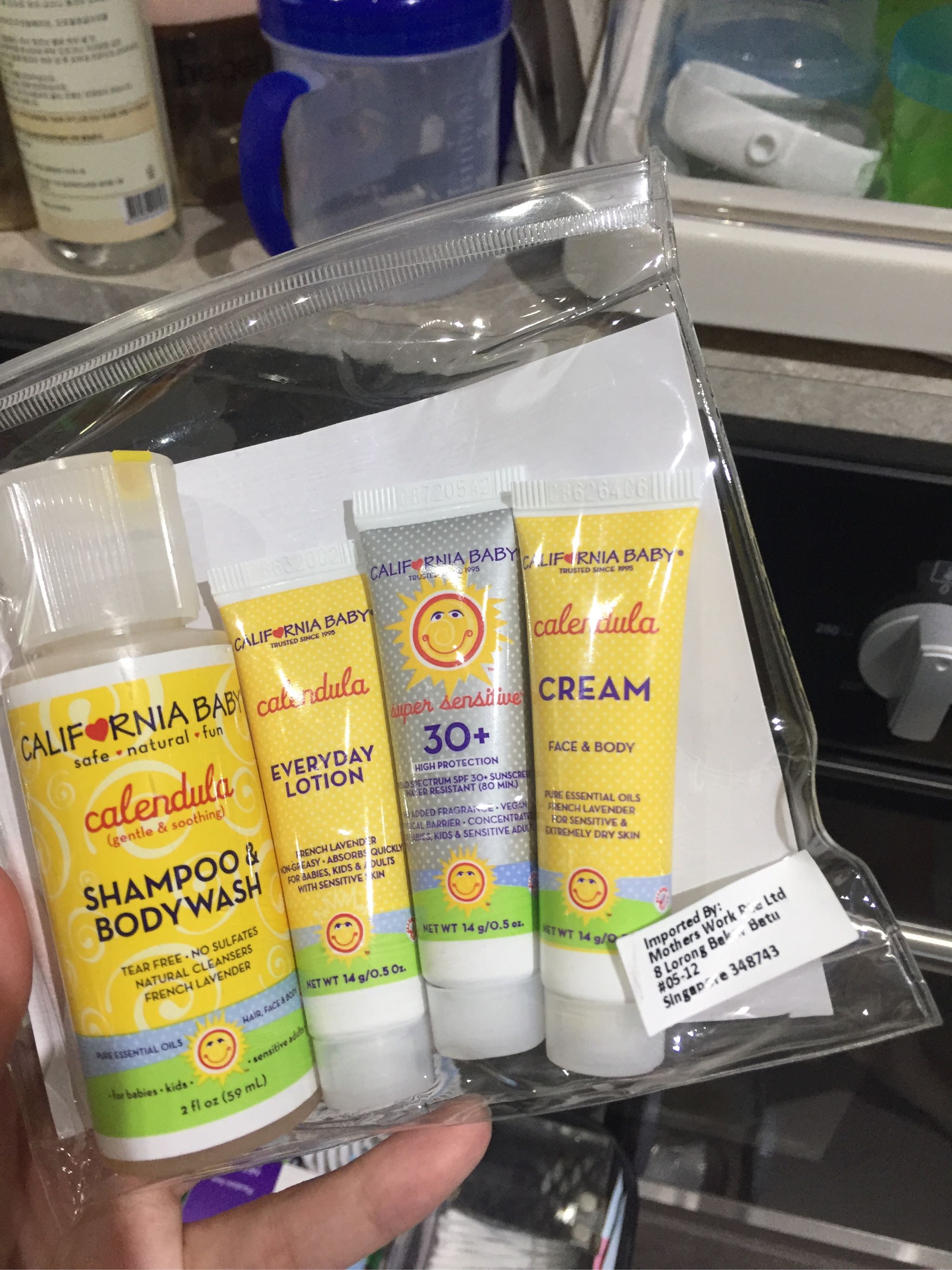 california baby travel set