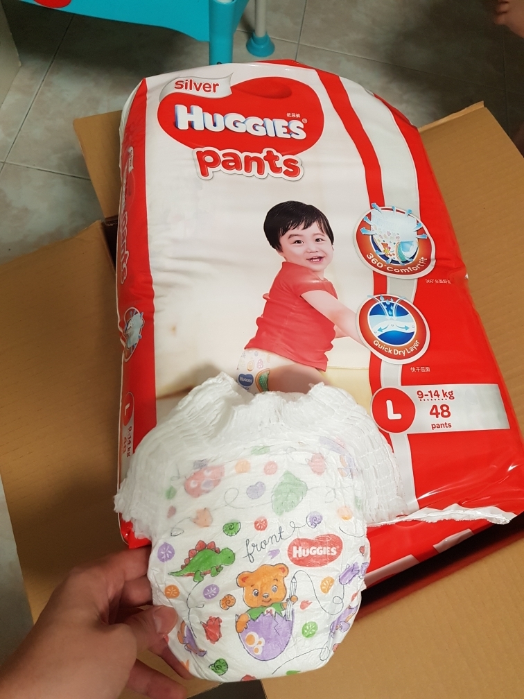 huggies silver pants