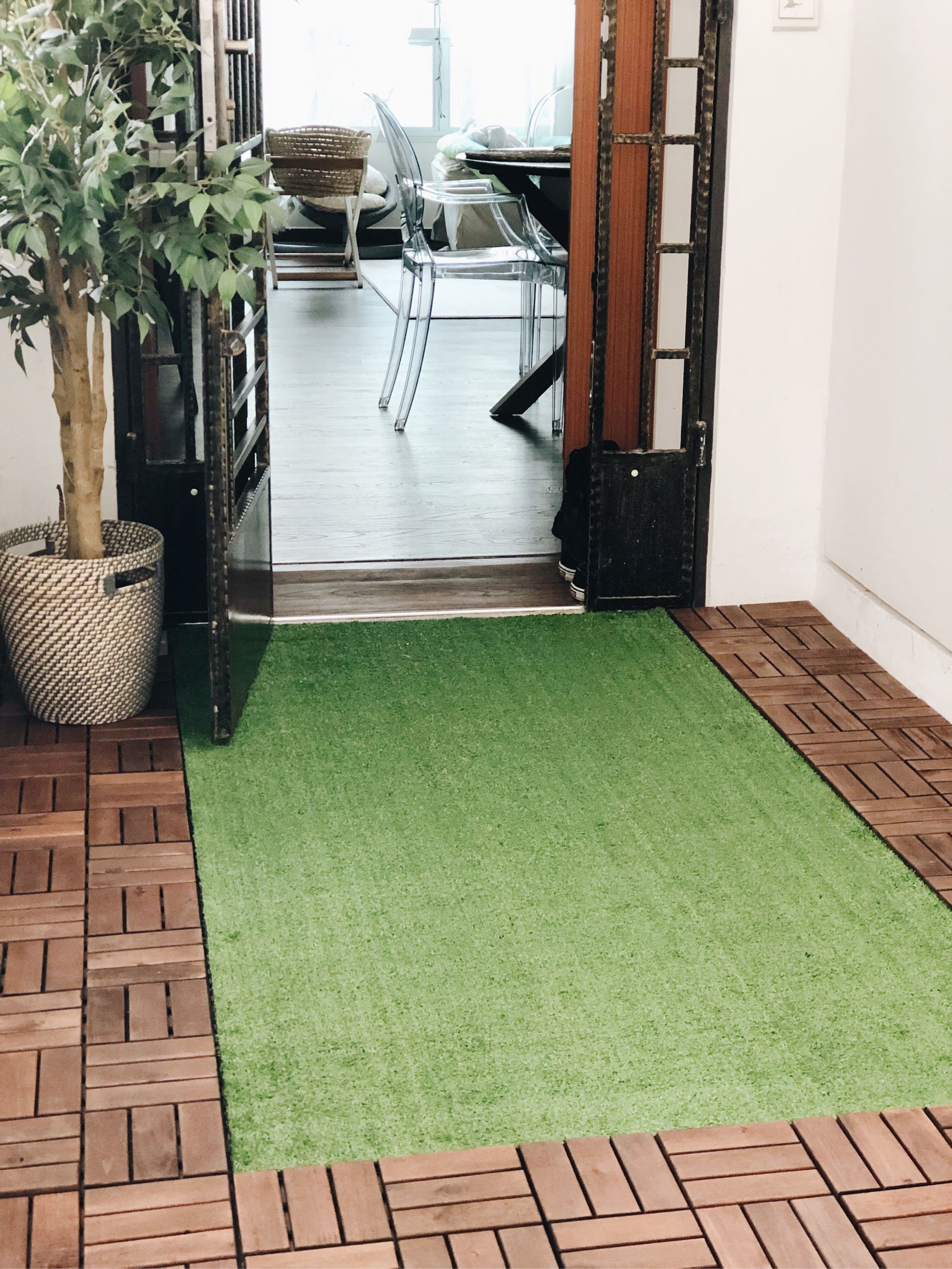 Outdoor Artificial Turf Brown Tan Synthetic Gr Carpet Carpet Vidalondon