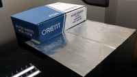 Food Grade Kitchen Aluminium Foil Sheets 30cm x 25cm - 500sheets/Box