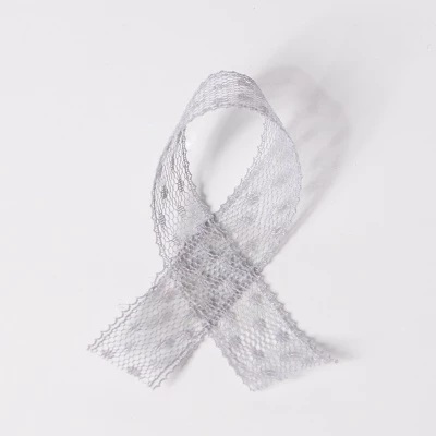 (SG Stock) 1 yard Polka Dot Lace Ribbon Point Strip Bouquet Packaging Material Craft DIY Supplies Decoration Flower