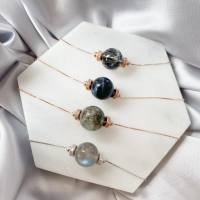 [Lavval X Jamstones] Crystal Solitaire Necklace [Choose from 10+ centerpieces]