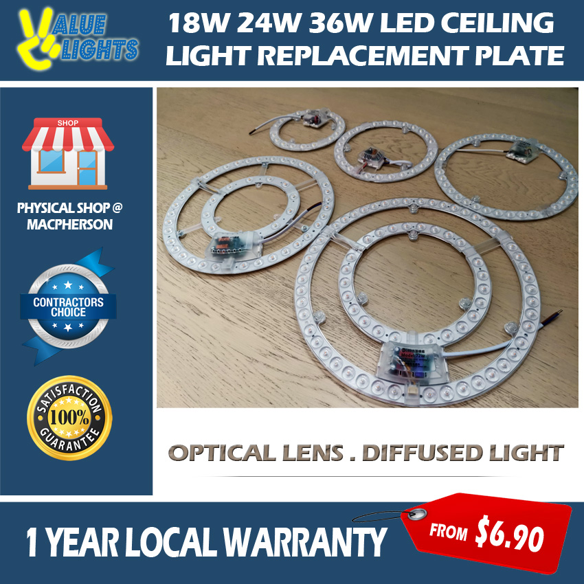 18W / 24W / 36W / 48W / 72W Optical Lens LED Light Plate Replacement Kit for Ceiling Light + LED Driver