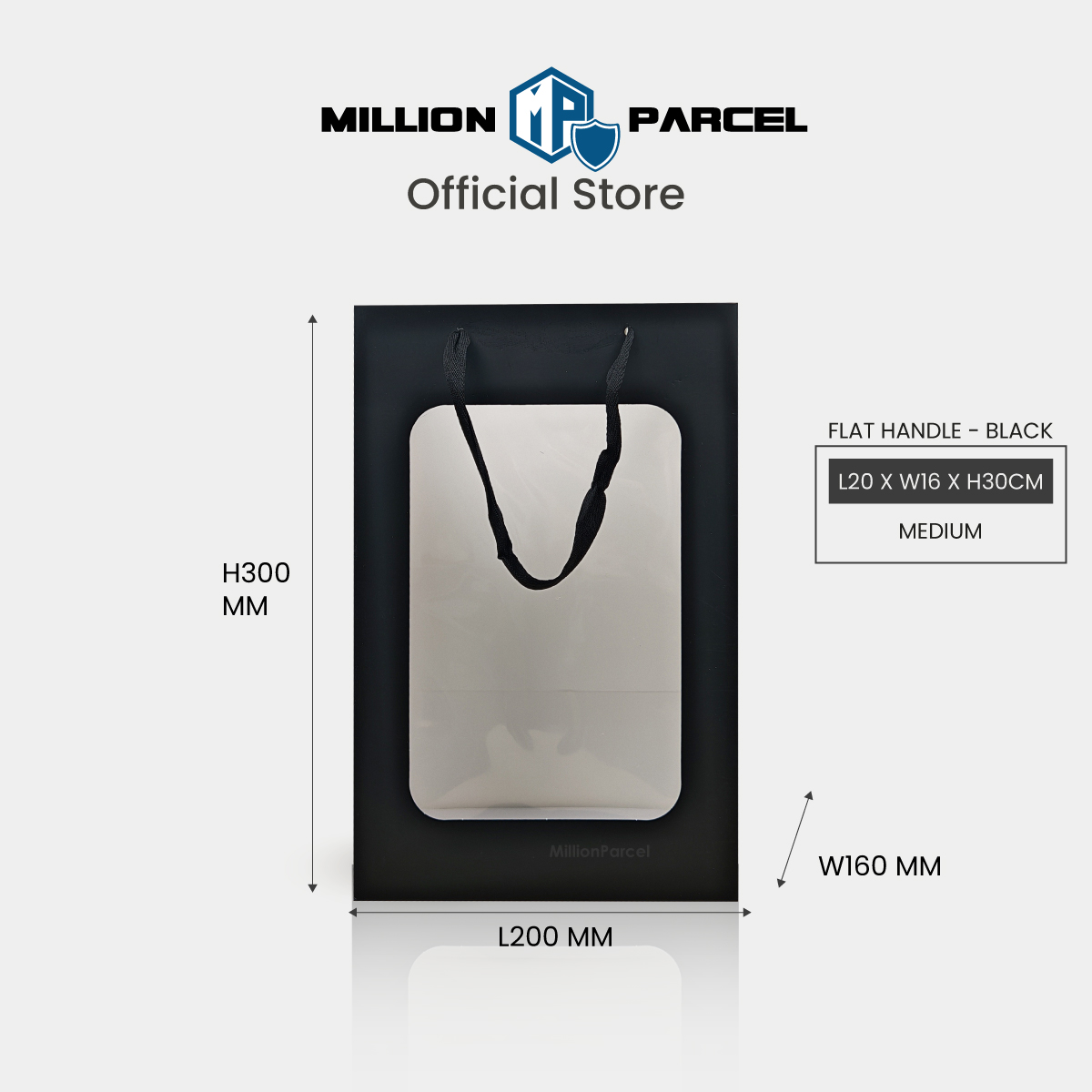 MillionParcel Window Paper Bag for Gift | Valentine Gift Bag for Present | Kraft Paper Bag | Transparent Gift Bag | Birthday Gift Bag | Gift Bags