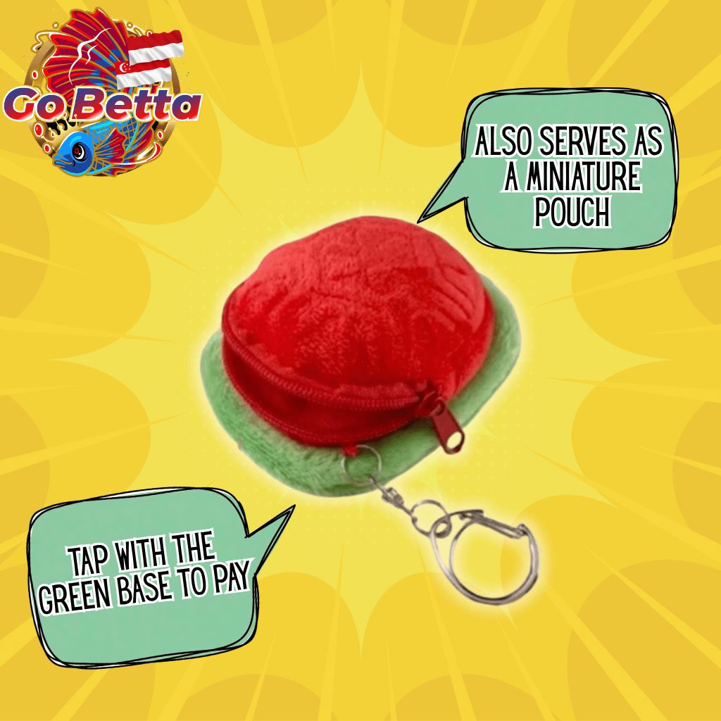 Ang Ku Kueh Plush SimplyGo EZ-Link Charm Coin Pouch | EZ-Link Card | EZ link | ezlink | Singapore MRT Card | Singapore Bus Card | Contactless Transit Card | Public Transport Card Singapore | Instant Top-Up | Easy Reload | Travel Convenience
