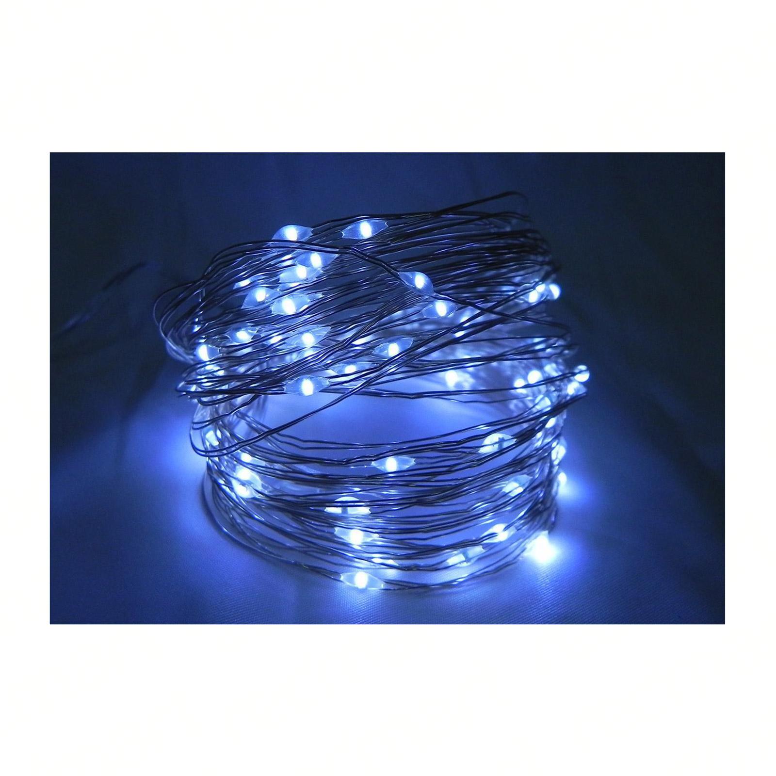 CGS 30 LED Battery Operated Bendable Wire Fairy Lights White Or Transparent Wire - 3m