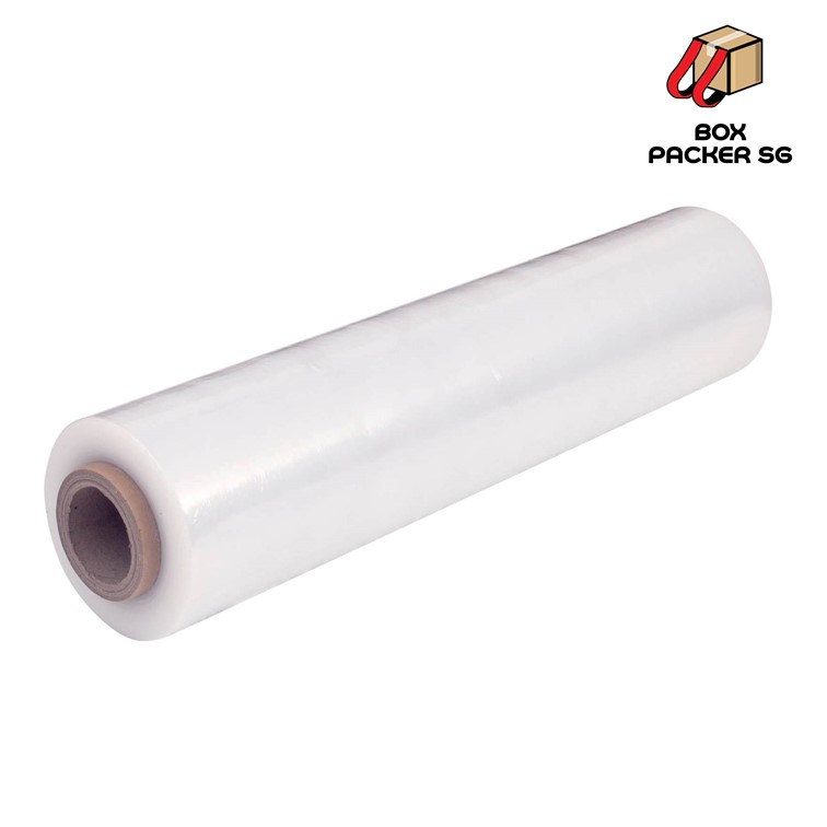 Stretch Film Stretch Wrap Transparent Film Black Film Plastic Wrapping 2.2kg x 23micron x 500mm