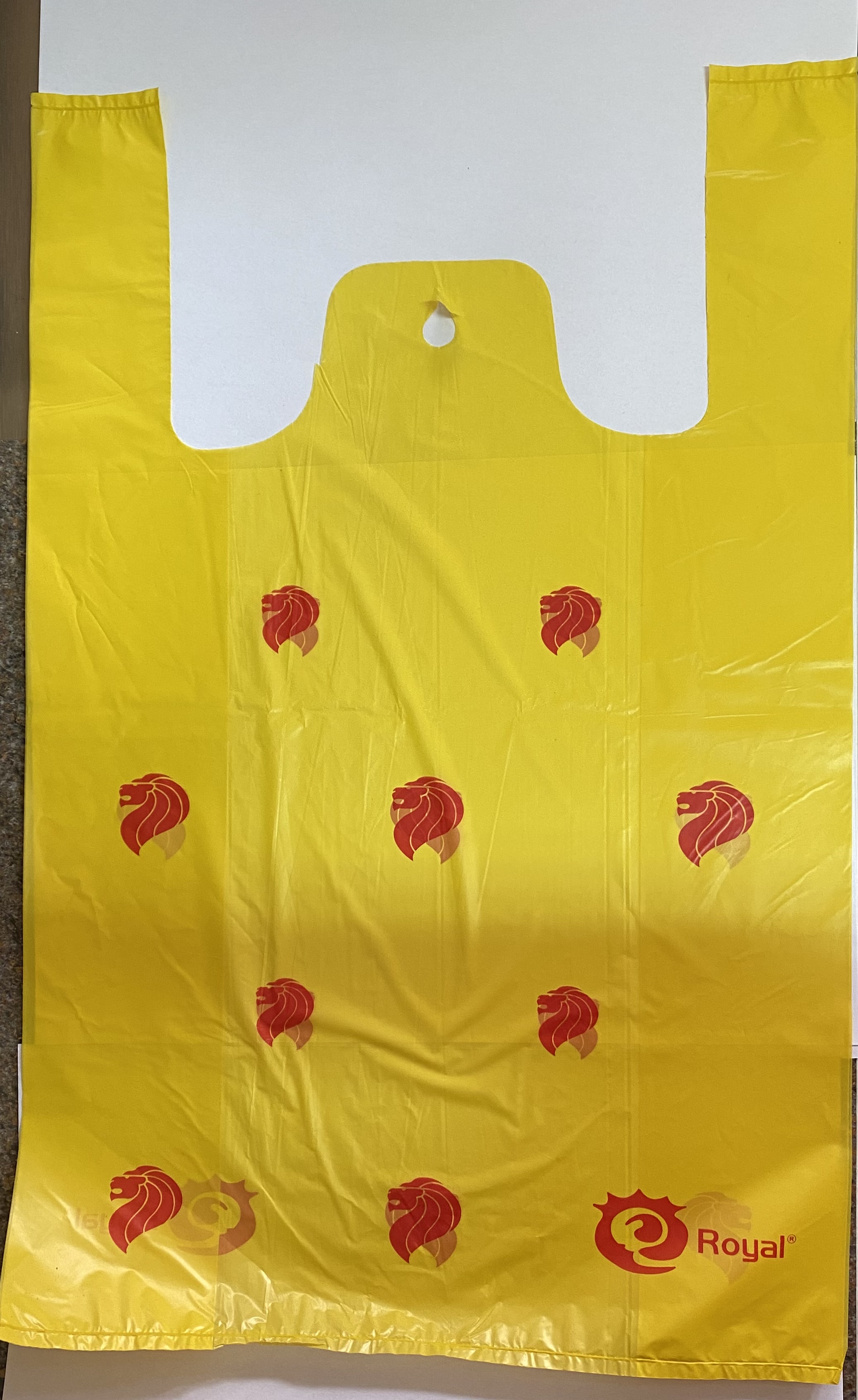 [Hock Kee Plastic Enterprise] Plastic Bag Yellow (Similar to Ntuc Size) - 30Pcs