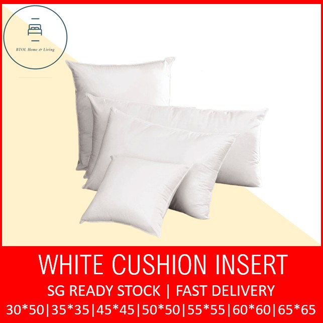🔥SG READY STOCK🔥 PREMIUM QUALITY CUSHION INSERT | DIFFERENT DIMENSION | SOFT AND FLUFFY | Throw Pillows Insert Pillow