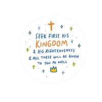 Christian Gifts  Seek His Kingdom {Mirror Decal Stickers}
