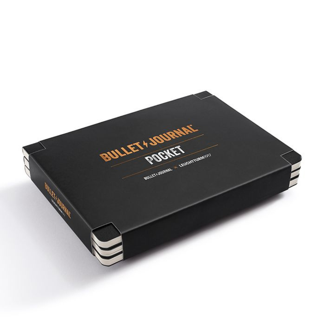 Leuchtturm1917 Bullet Journal Pocket A6 Softcover Notebook - Dotted / Black & Yellow24