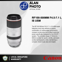 Canon RF 100-500mm F4.5-7.1L IS USM Lens Canon RF | Canon Singapore Warranty