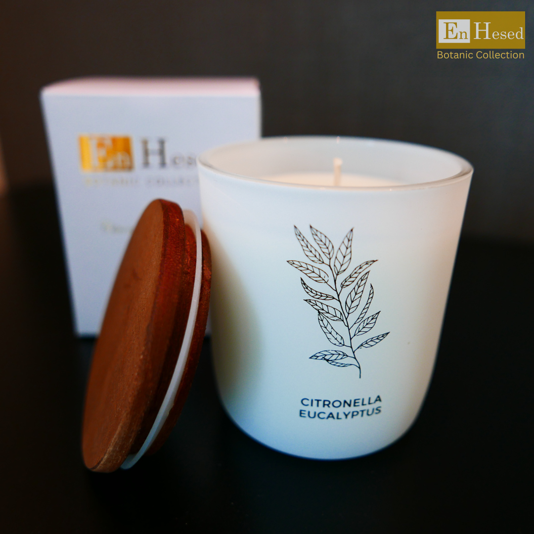 [SG Local] EnHesed Botanic Collection Scented Candle Citronella Eucalyptus Mosquito Repellant Gift Aromatherapy