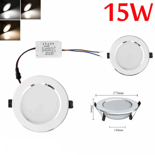 ERANPO Dimmable LED Downlight 3W 5W 7W 9W 12W 15W 18W Recessed Round LED Ceiling Lamp AC 220V 230V 240V Indoor Lighting Warm White Cold White
