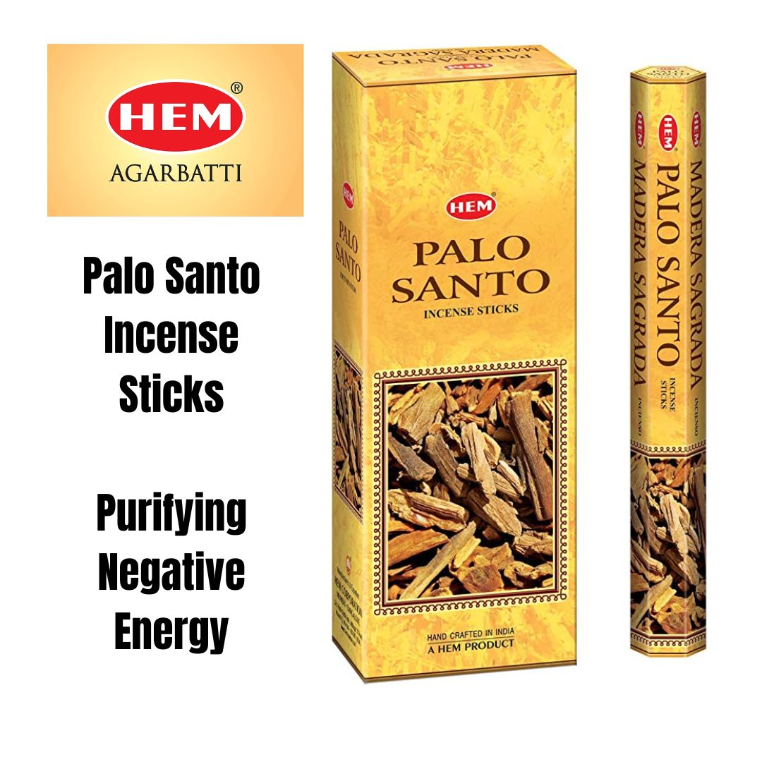 HEM Palo Santo Incense Stick| Purifying Negative Energy | Ideal for mediation yoga space cleansing
