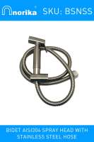 ″NORIKA®″ Brass Chrome Plated / White Plastic / Stainless Steel Bidet Shower and Hygienic Sprayer Gun WC Washlet Bidet with 4 FT Hose Spray 3 in one and 3 various materials