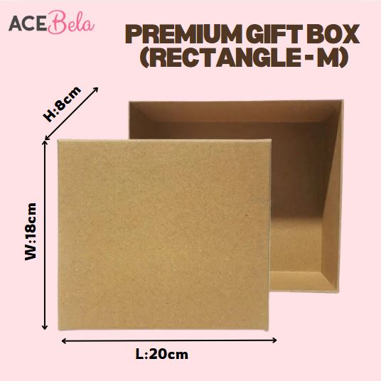 Premium Gift Box #Rectangle-M (L20 x W18 x H8cm)