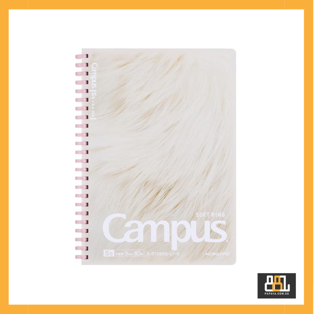 KOKUYO Campus Paws Softring A5 Ragdoll 80s - 5mm Section Grid - Limited Edition