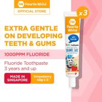 Pearlie White Enamel Safe Kids Fluoride Toothpaste 45gm [Bundle of 3]