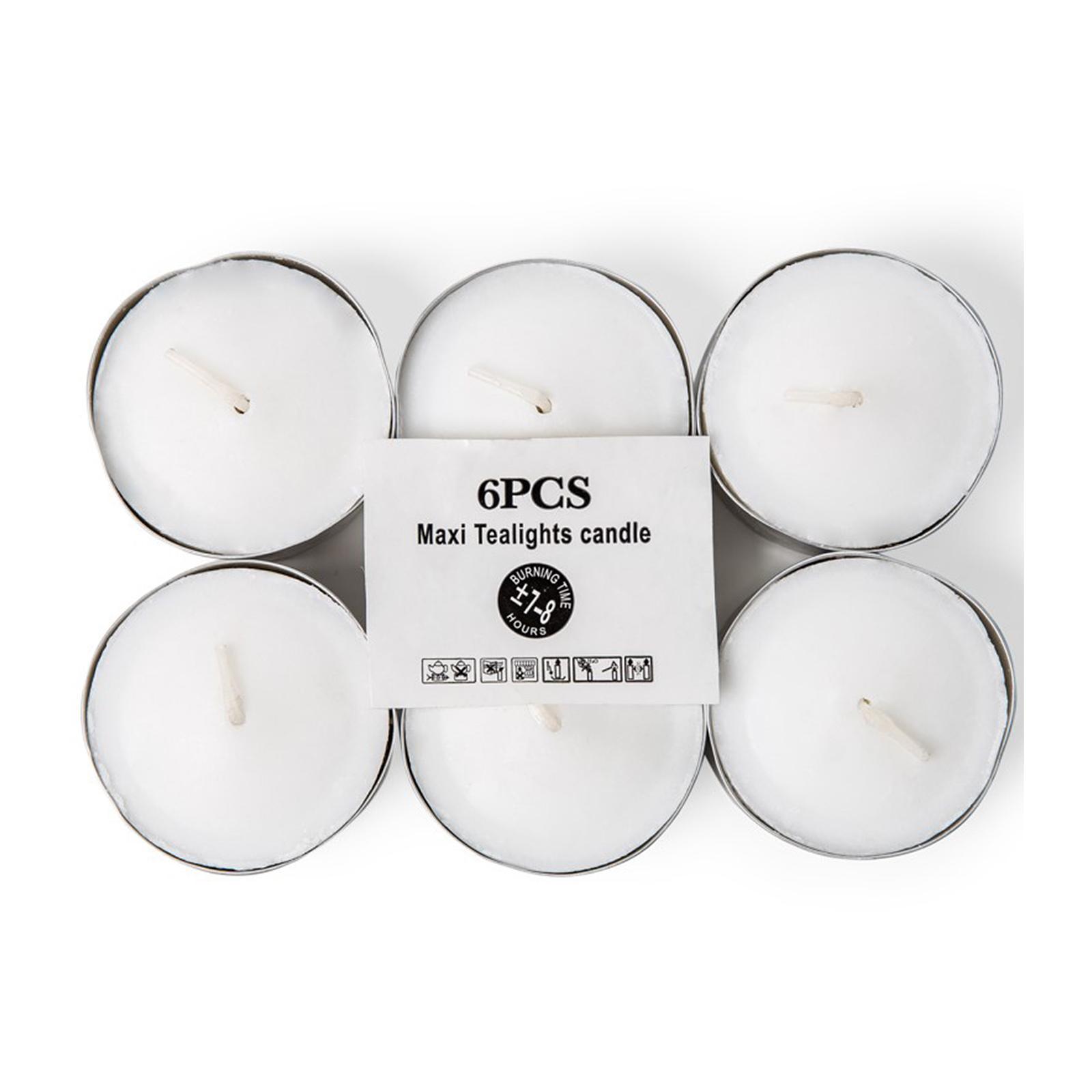 Sing Kong Whee Maxi Tealight - White - 7.5 Hours
