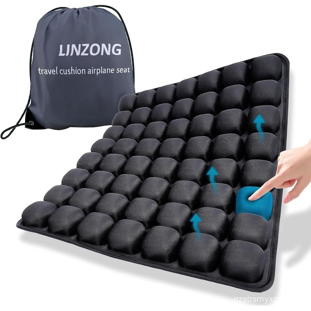 Sondur Travel Seat Cushion for Airplane - Airplane Seat Cushion for Long FlightsPortable Inflatable 3D Air Cell Seat CushionErgonomicfor Office & CarWheelchair-junnren