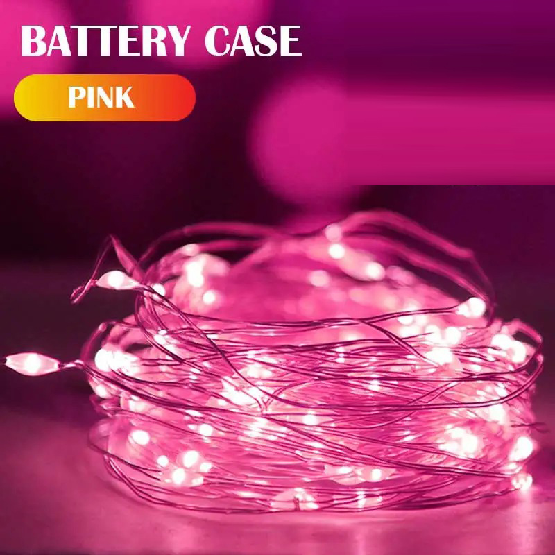 1M/2M Hari Raya Decoration Light LED String Light Fairy Light Flower Gift box Bottle Christmas Decoration Lights Battery Operated Light Birthday Decoration