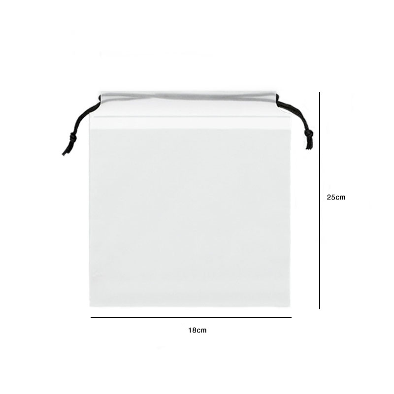 (JIJI.SG X ONES) VALDA Translucent Drawstring Pouch - Travel Bag / Makeup Bag / Gift Bag / Storage / Organizer
