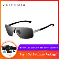 VEITHDIA Mens Sunglasses Polarized Sun Glasses Eyewear Accessories For Men 2490