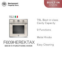 [NEW] Bertazzoni F609HEREKTAG/F609HEREKTAX 60cm Heritage 9-function Oven with Thermometer